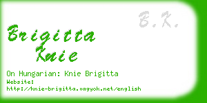 brigitta knie business card